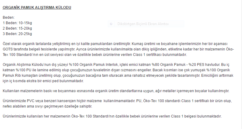 BabyNEO Bambu Alıştırma Külodu