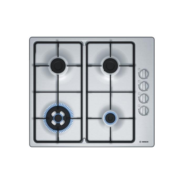 Bosch Serie | 2 PBH6C5B60L 60 cm Kendinden Kumandalı, Gazlı Ankastre Ocak Paslanmaz Çelik