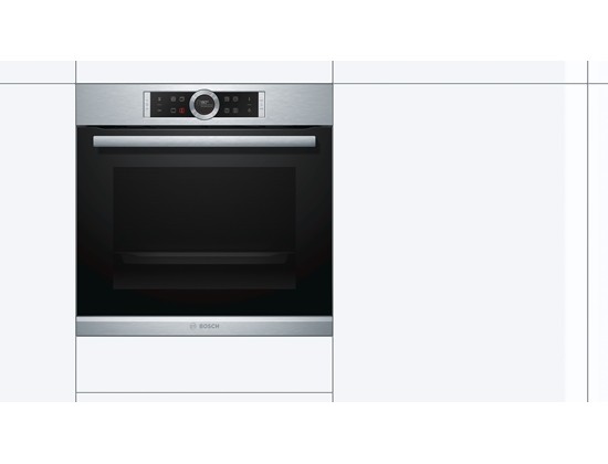 Bosch Serie | 8 Fırın HBG635BS1, Paslanmaz Çelik