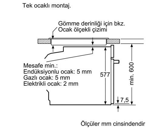Bosch Serie | 8 Fırın HBG655NB1, Siyah