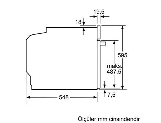 Bosch Serie | 8 Fırın HBG655NB1, Siyah