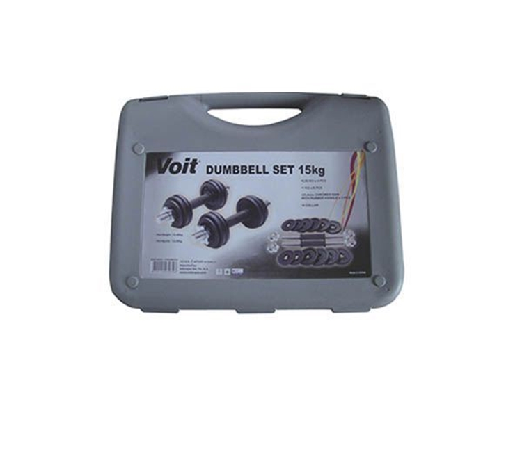 Voit Kauçuk Kaplı Dumbbell Set 15Kg