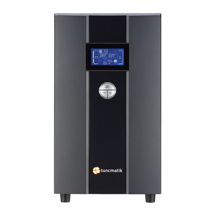Tunçmatik Newtech-Pro 3 Kva 1F/1F ( 5/5Dk) Lcd On-Line Ups + 6X 12V-9Ah Akü (Standart)
