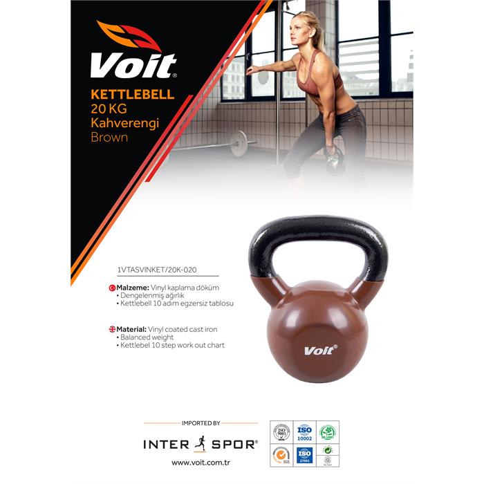 Voit Vınyl Kettlebell 20Kg Kahve
