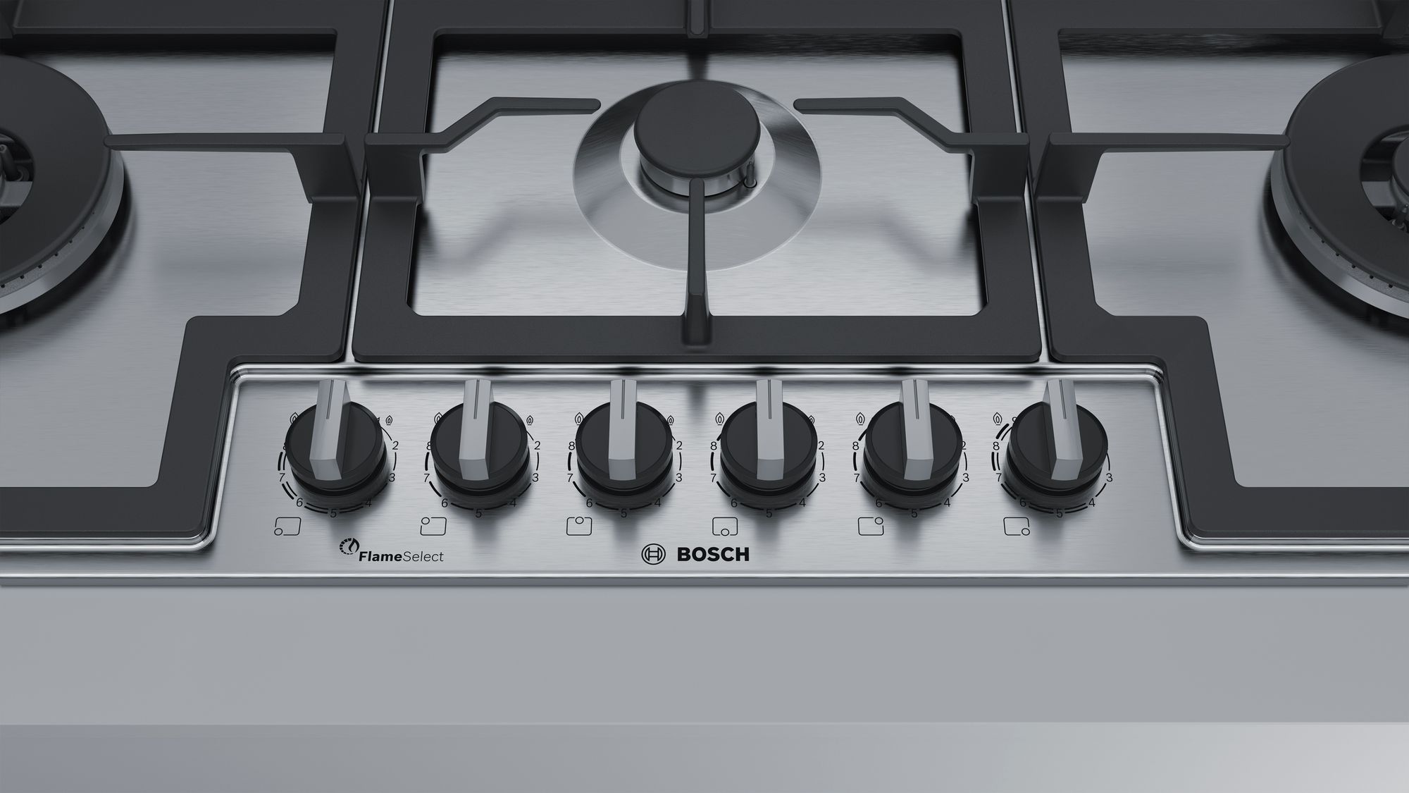 Bosch PCT9A5B90 Kendinden Kumandalı, Gazlı Ankastre Ocak