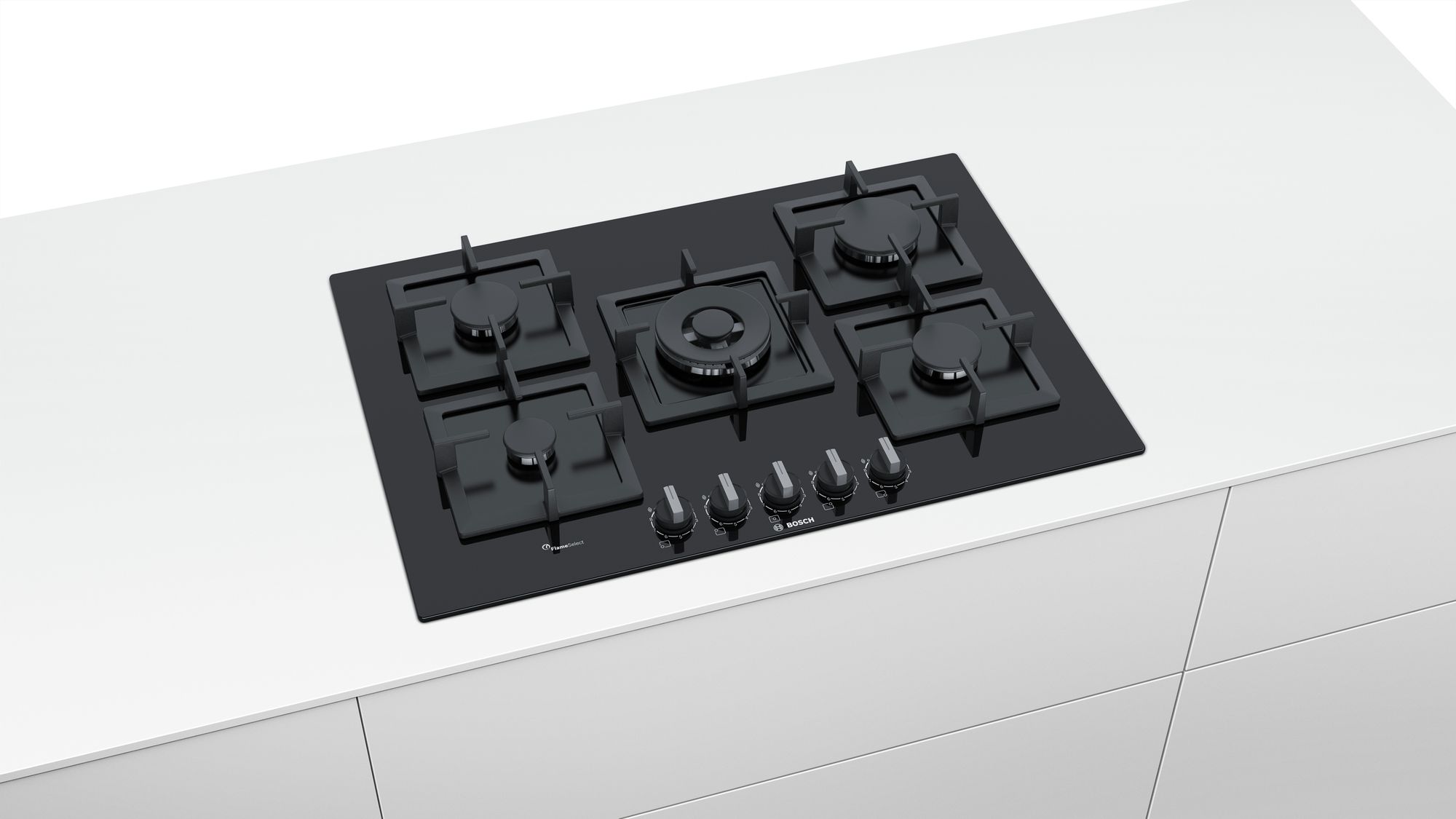 Bosch PPQ7A6B20 Kendinden Kumandalı, Gazlı Ankastre Ocak 75 cm