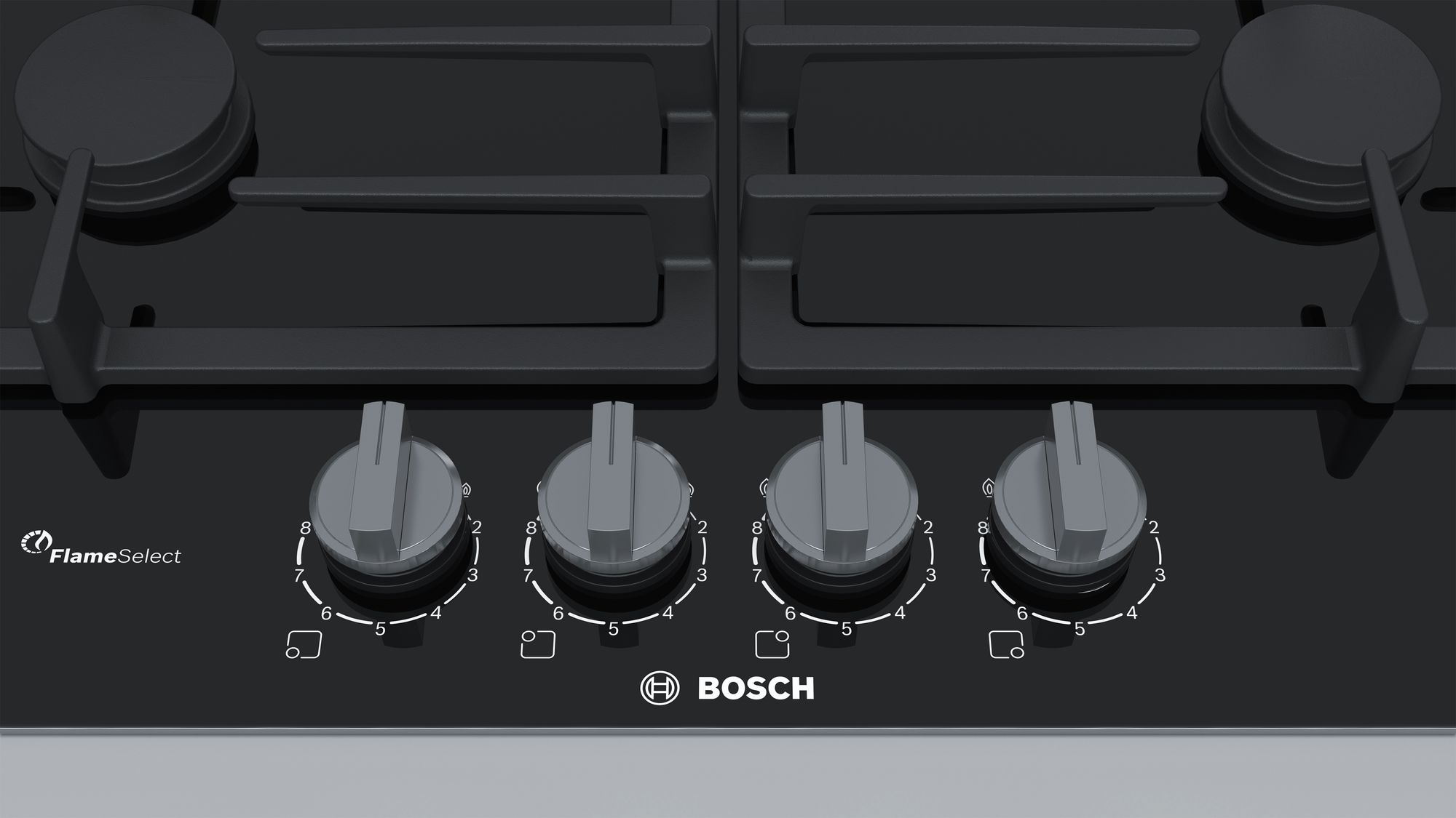 Bosch PRP6A6D70 Siyah Cam Ankastre Ocak