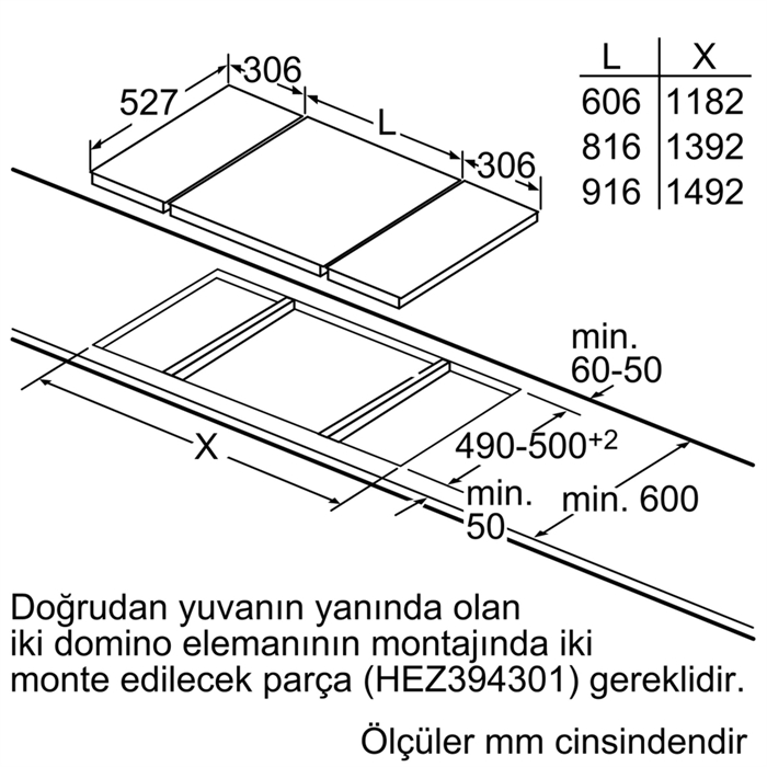 Bosch PRA3A6D70 Serie 8 Gazlı Domino Ocak 30 cm