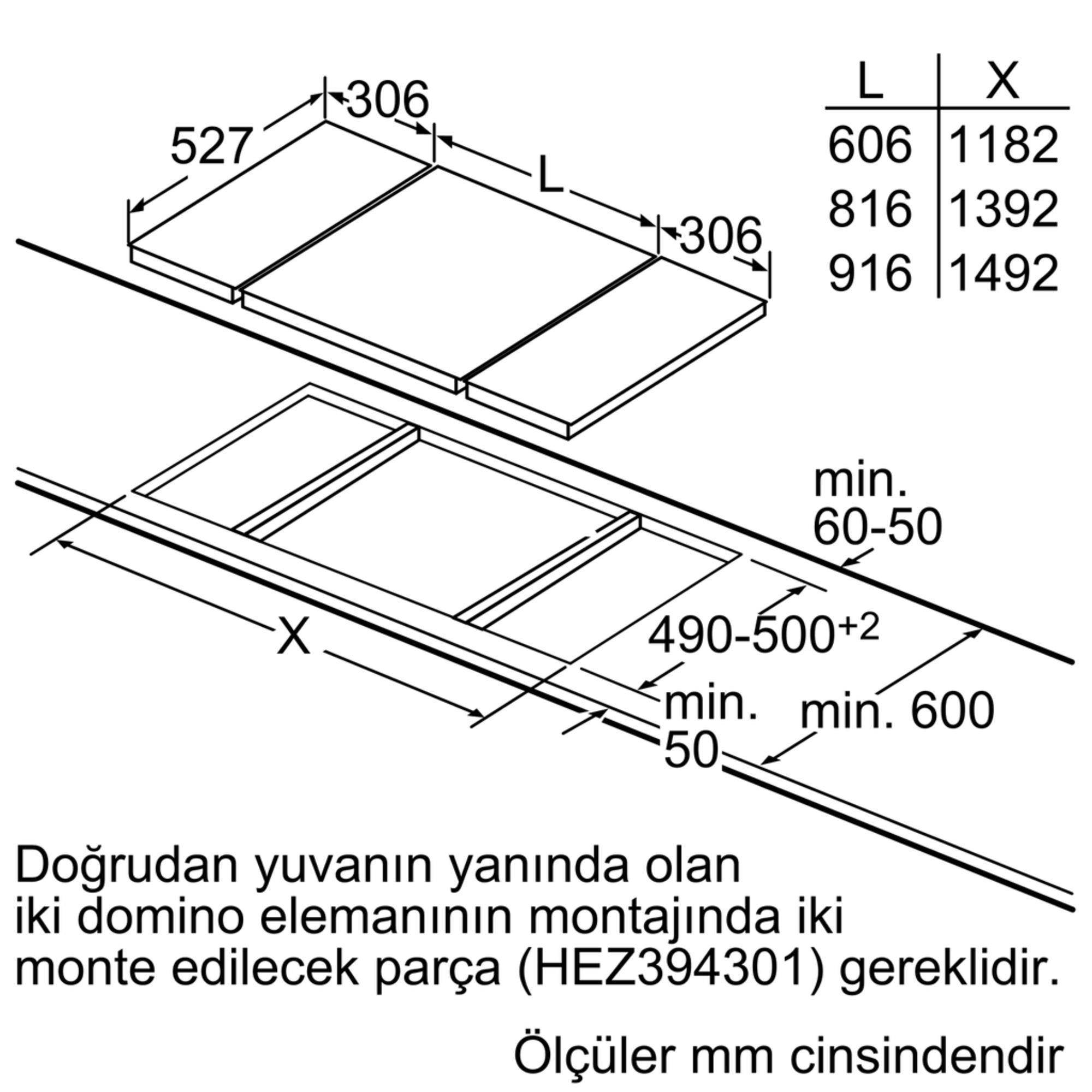 Bosch PRA3A6D70 Serie 8 Gazlı Domino Ocak 30 cm