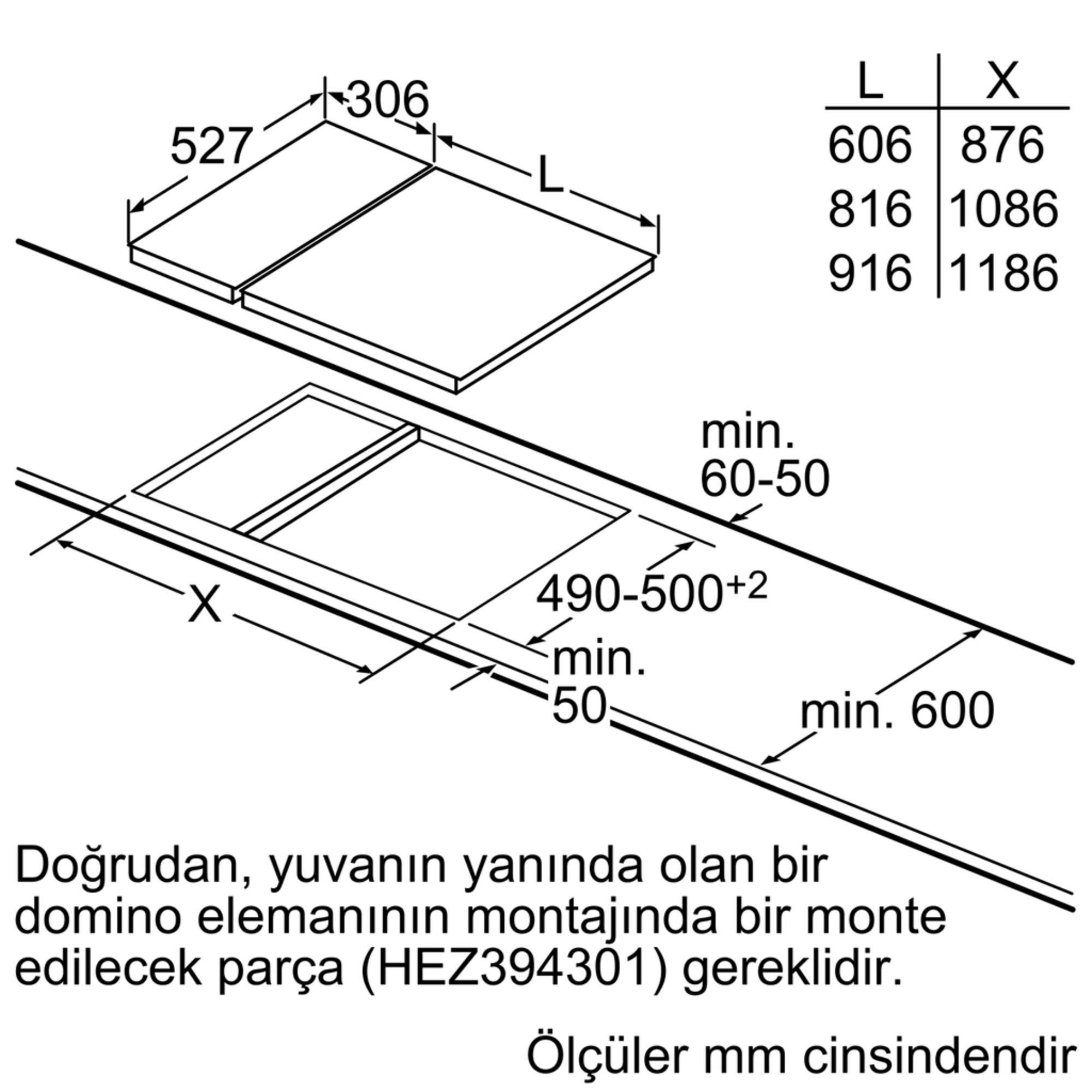 Bosch PRB3A6D70 Serie 8 Gazlı Domino Ocak 30 cm