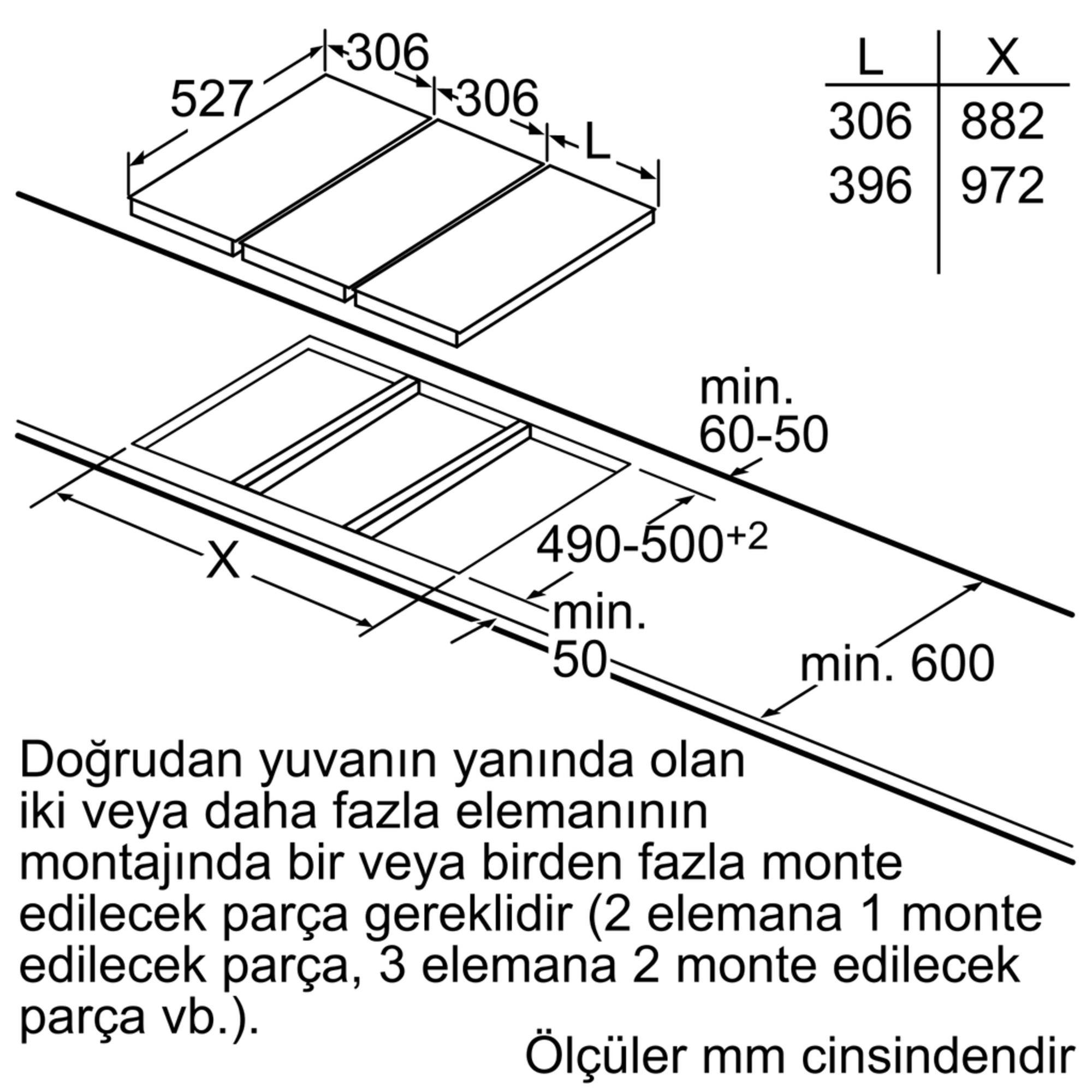 Bosch PRB3A6D70 Serie 8 Gazlı Domino Ocak 30 cm