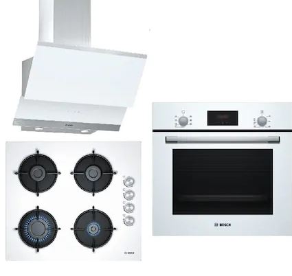 Bosch Ankastre Set HBF113BV0T + POP6C2O10O + DWK065G20T