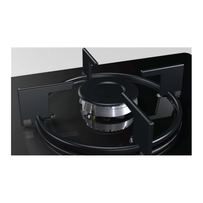 Bosch POH6C6O10O Doğalgazlı Wok Gözlü Siyah Cam Ankastre Ocak