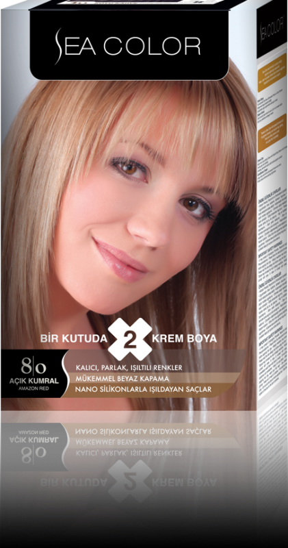 Sea Color Açık Kumral Saç Boyası Seti (1 Tüp Hediye)