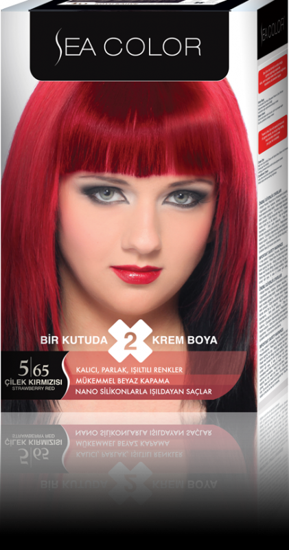 Sea Color Çilek Kırmızısı Saç Boyası Seti (1 Tüp Hediye)