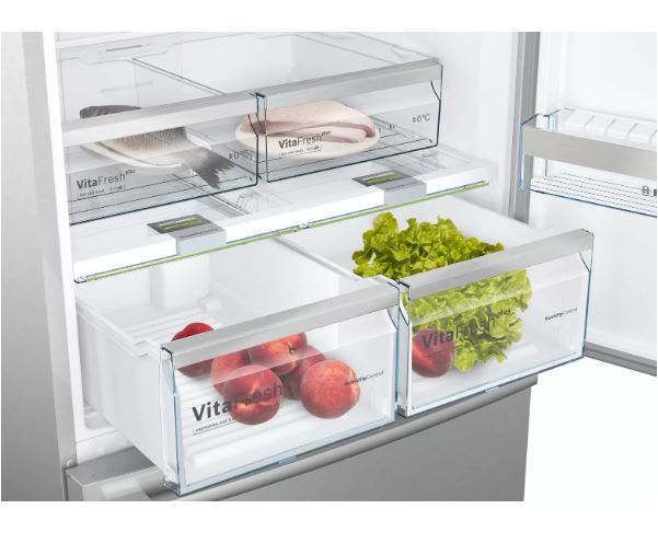 Bosch KGB86AIF0N Alttan Donduruculu, Inox, NoFrost VitaFresh Plus