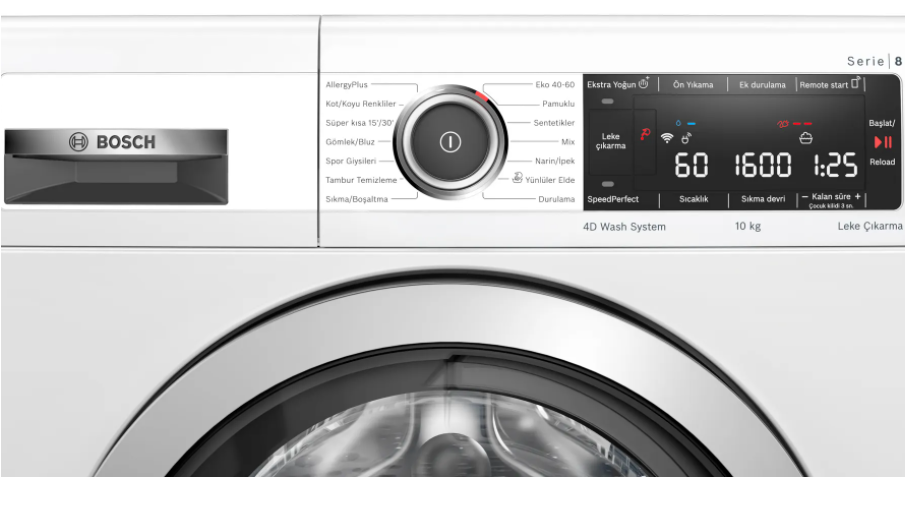 Bosch WAX32MH0TR 10 Kg 1600 Devir Çamaşır Makinesi