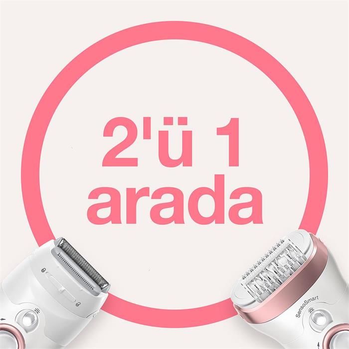 Braun Silk Epil 9 9725 SensoSmart Islak Kuru 2'si 1 Arada Epilatör