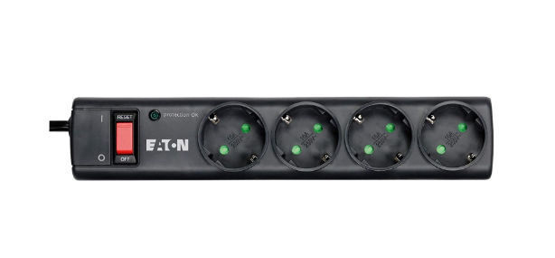 Eaton Akım Korumalı Priz (4'lü Schuko) Eaton Protection Strip 4 DIN - PS4D