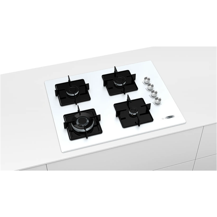 Bosch POH7C2O12O 67 cm Beyaz Cam Ankastre Ocak