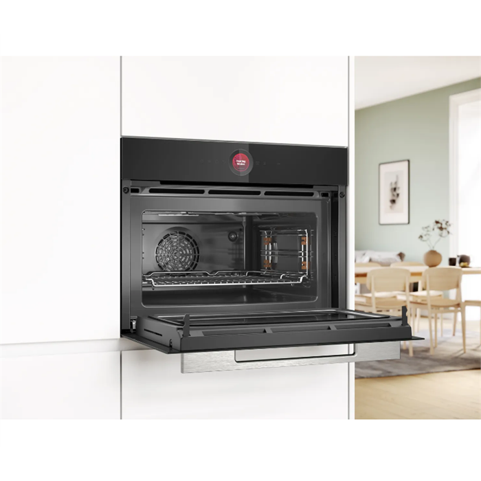 Bosch CMG7241B1 Serie 8 Mikrodalga Fonksiyonlu Kompakt Ankastre Fırın 60 x 45 cm Siyah