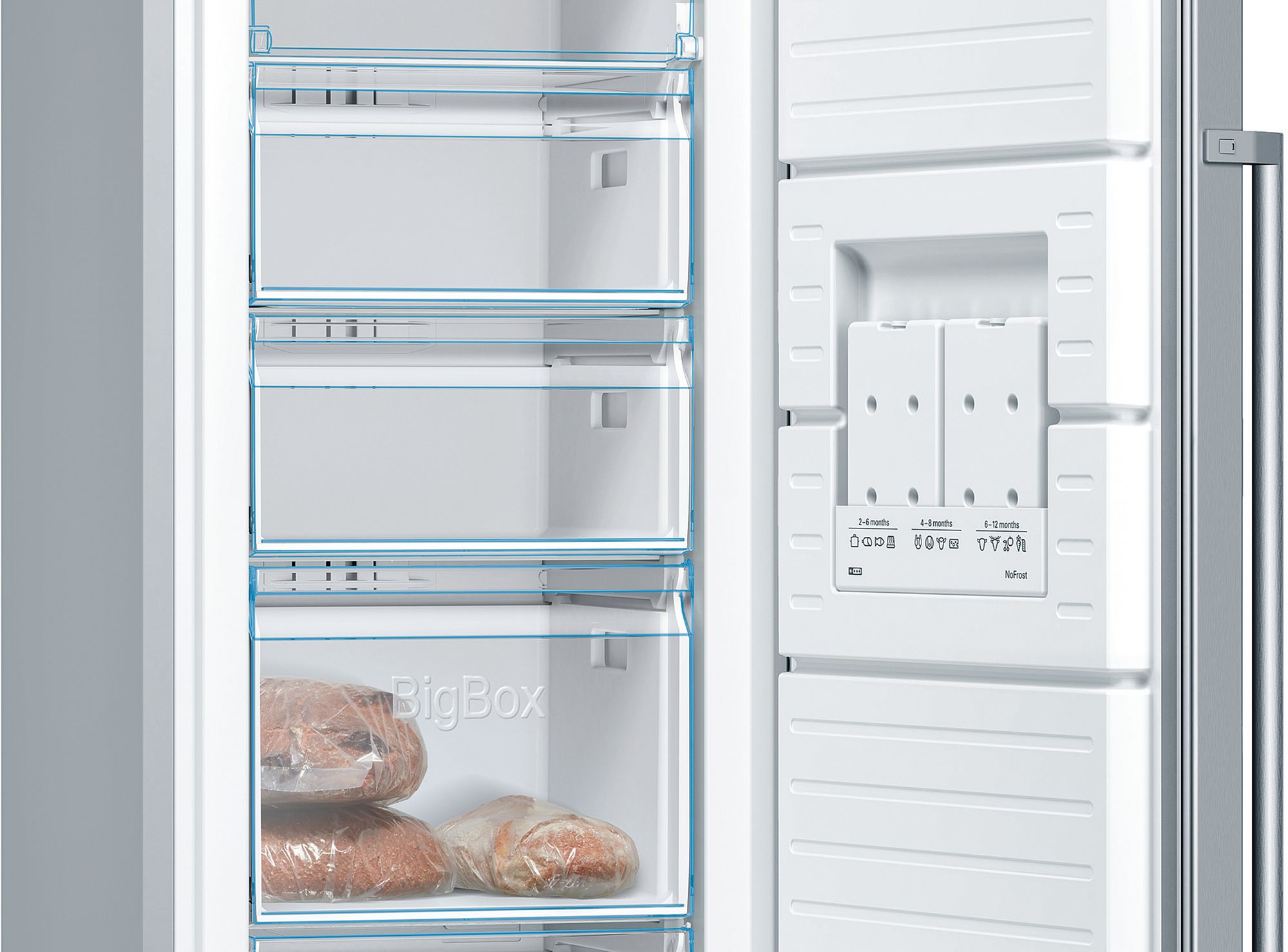Bosch GSN36VIE0N 7 Çekmeceli Derin Dondurucu