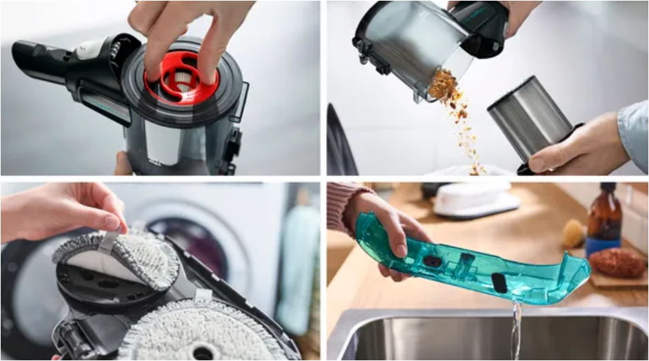 Bosch BCS71HYG1 ProHijyenik Aqua White Islak Kuru Akülü Dikey Süpürge