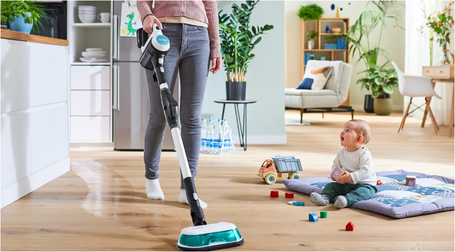 Bosch BCS71HYG1 ProHijyenik Aqua White Islak Kuru Akülü Dikey Süpürge