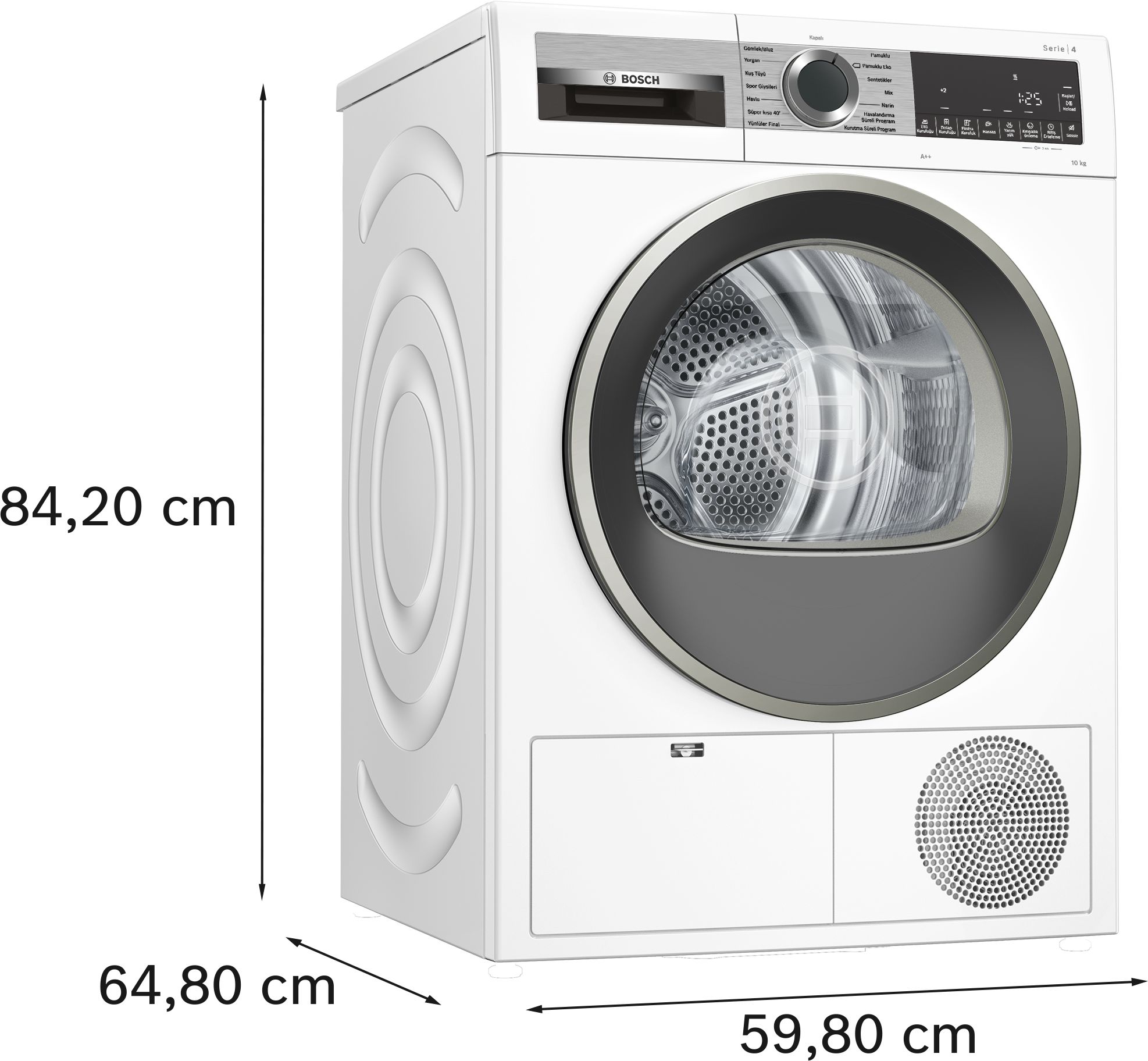 Bosch WQG25100TR 10 kg Çamaşır Kurutma Makinesi