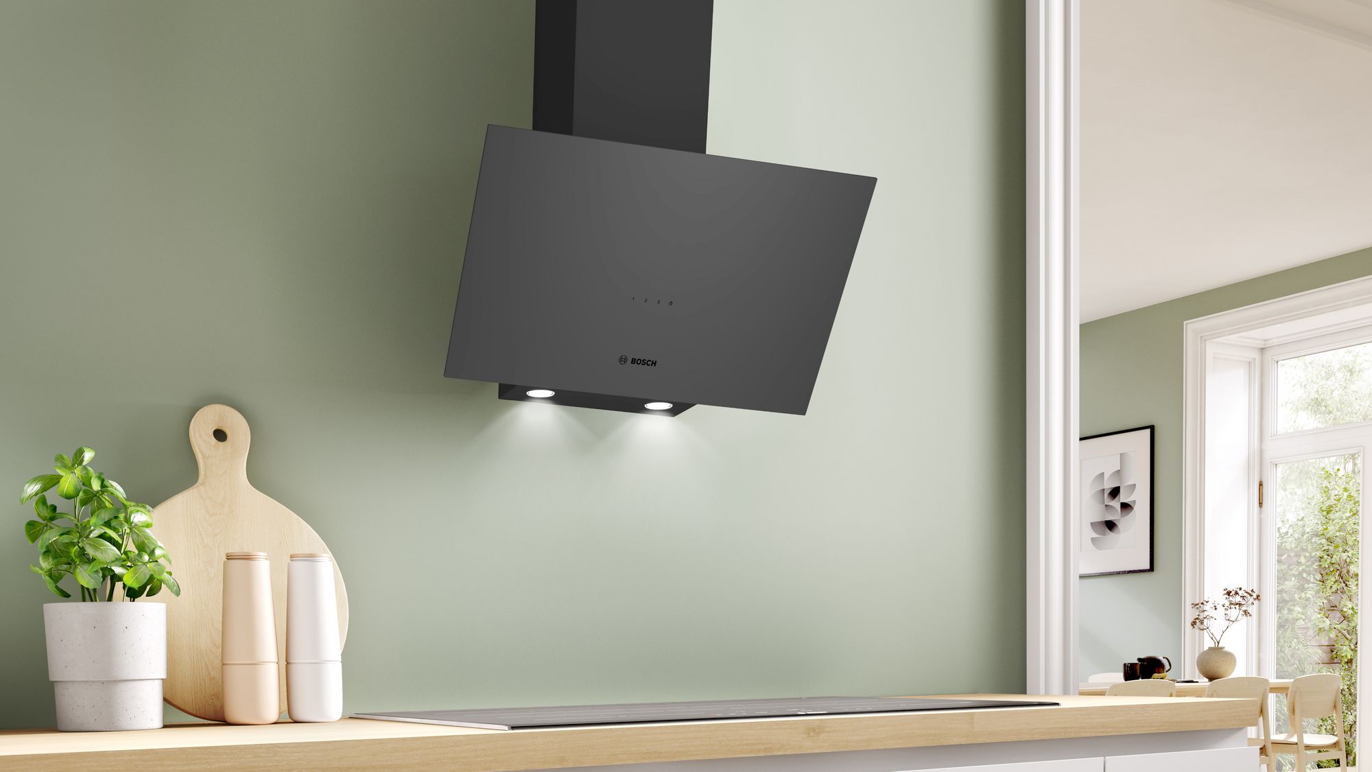 Bosch DWK64PJ70T Gri Duvar Tipi Davlumbaz