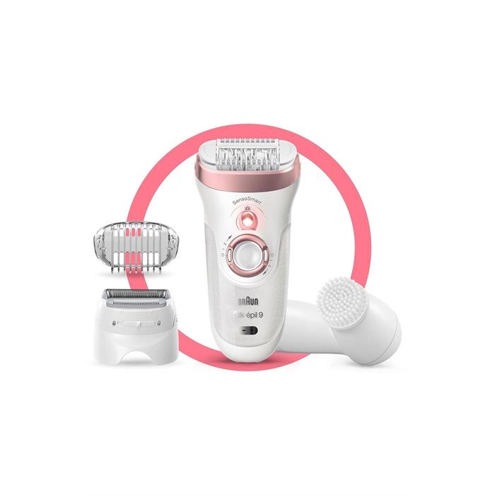 Braun Kablosuz Silk-épil 9 9855 Sensosmart, Kablosuz, Islak & Kuru, 3'ü 1 Arada Epilatör