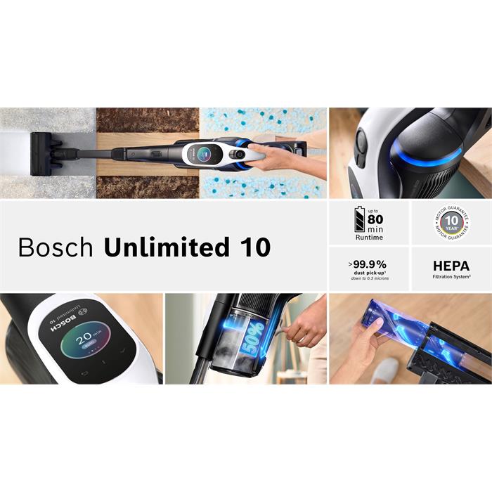 Bosch Unlimited Serie 10 BCS1041WAC Şarjlı Süpürge