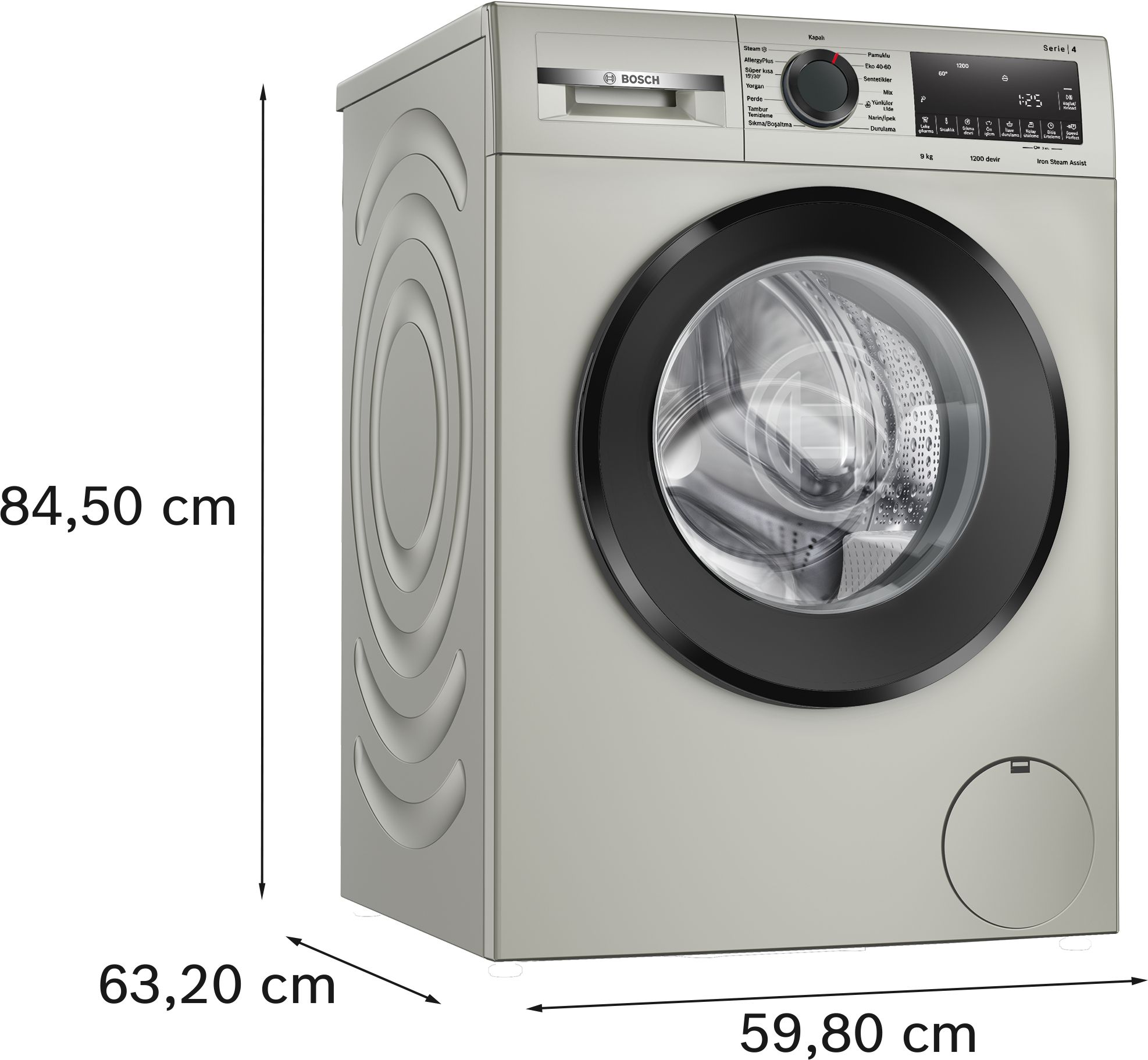 Bosch WGA242ZXTR 9 kg 1200 Devir Çamaşır Makinesi