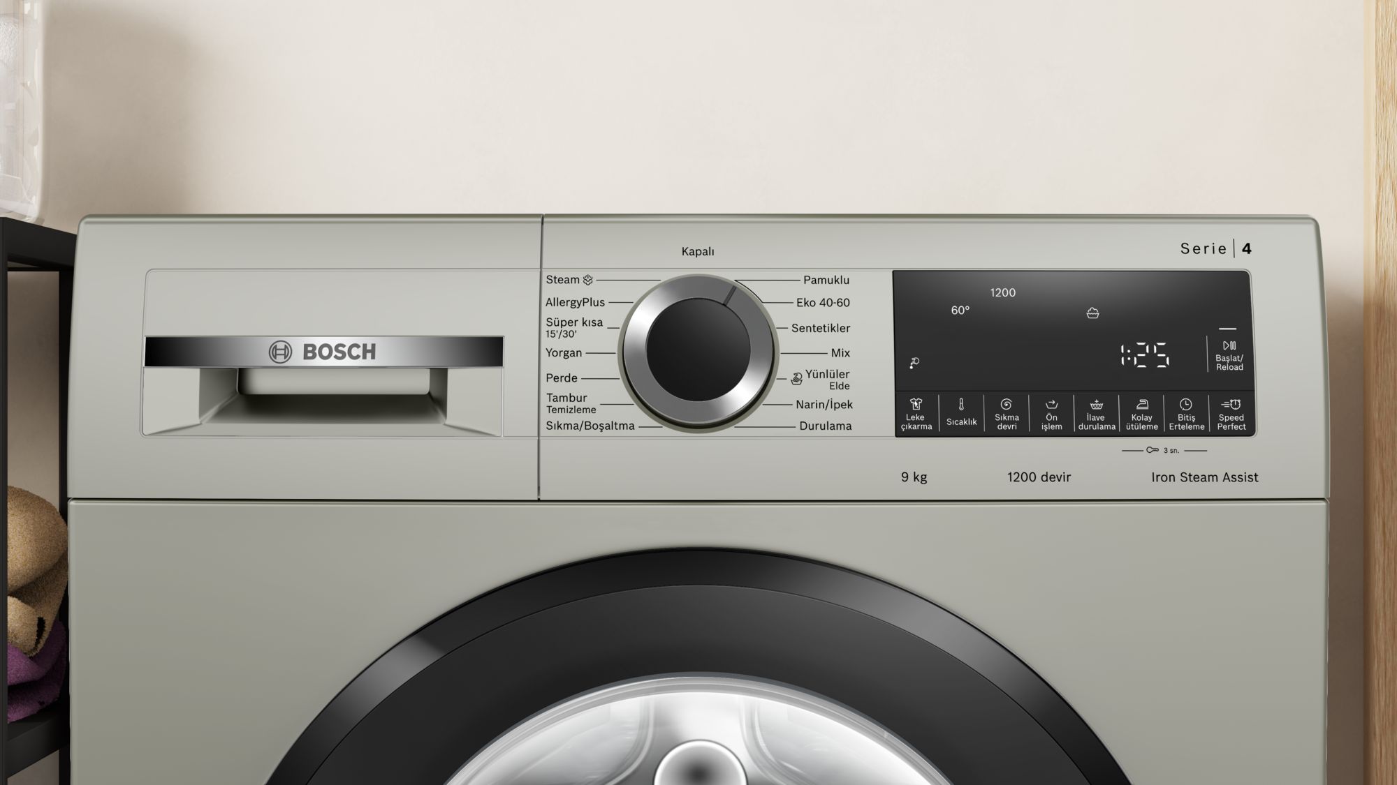 Bosch WGA242ZXTR 9 kg 1200 Devir Çamaşır Makinesi