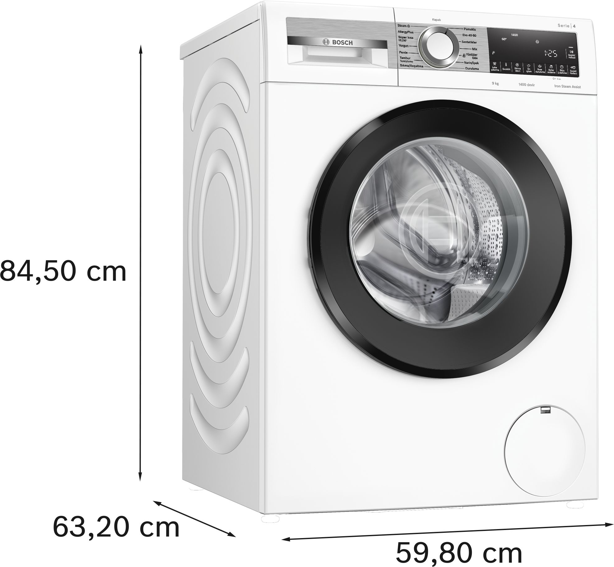 Bosch WGA244Z1TR 1400 Devir 9 kg Çamaşır Makinesi