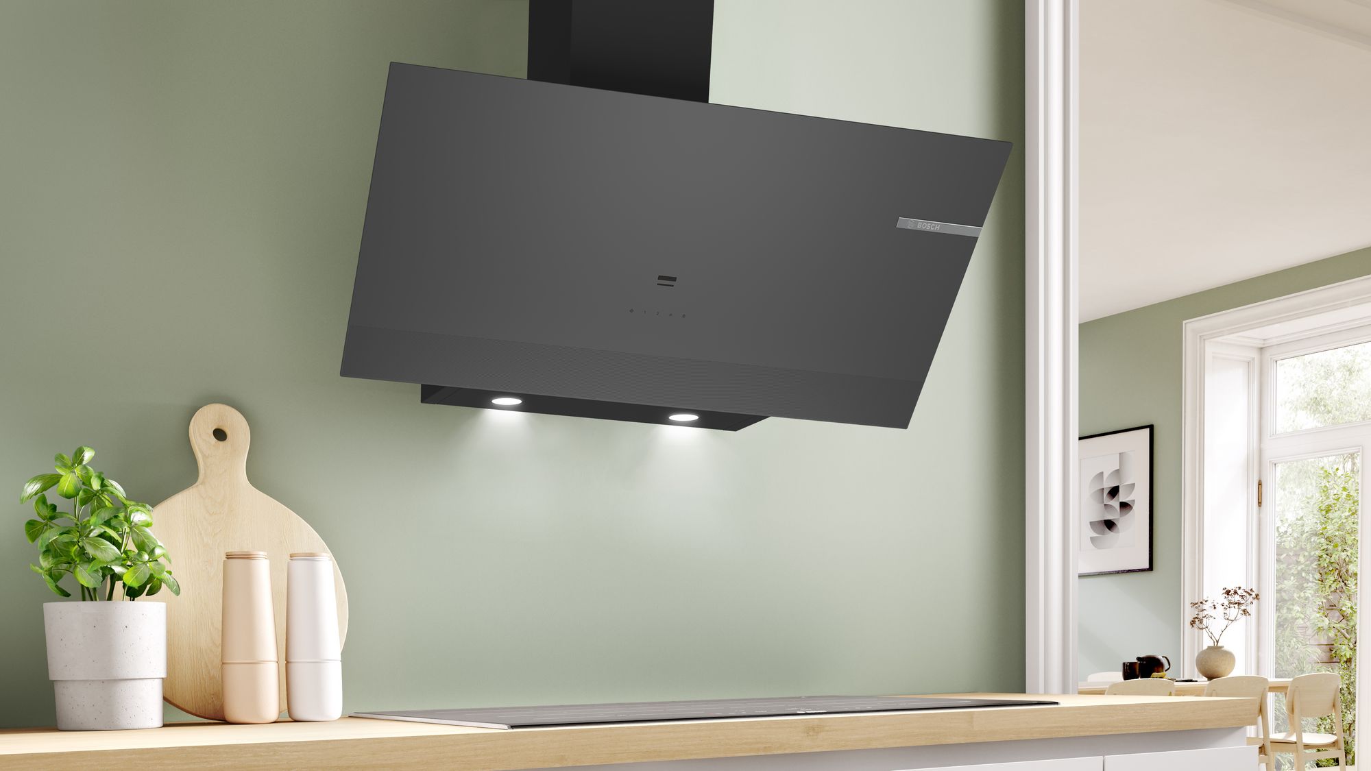 Bosch DWK97PJ70T Antrasit Duvar Tipi Davlumbaz