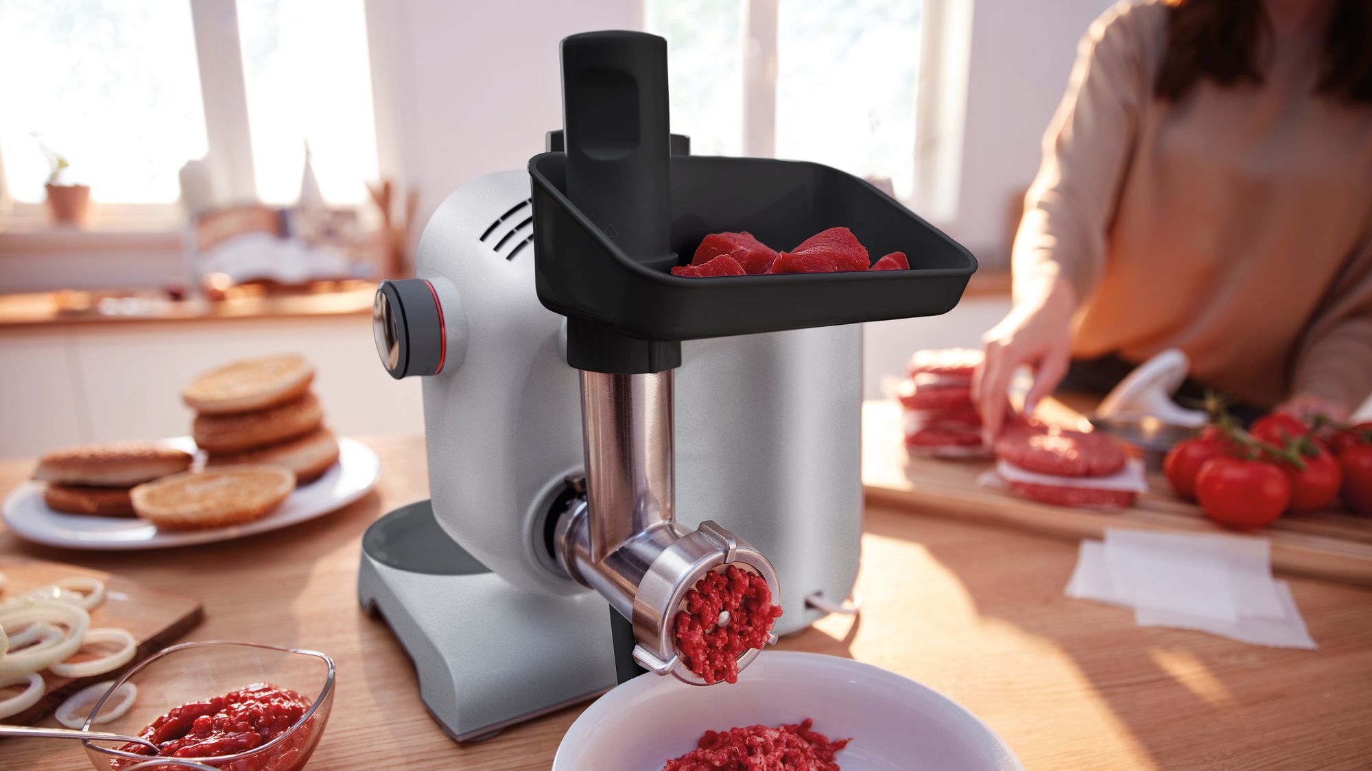 Bosch MUM58359 Serie 4 Mutfak Makinesi 1000 W Metalik İnoks