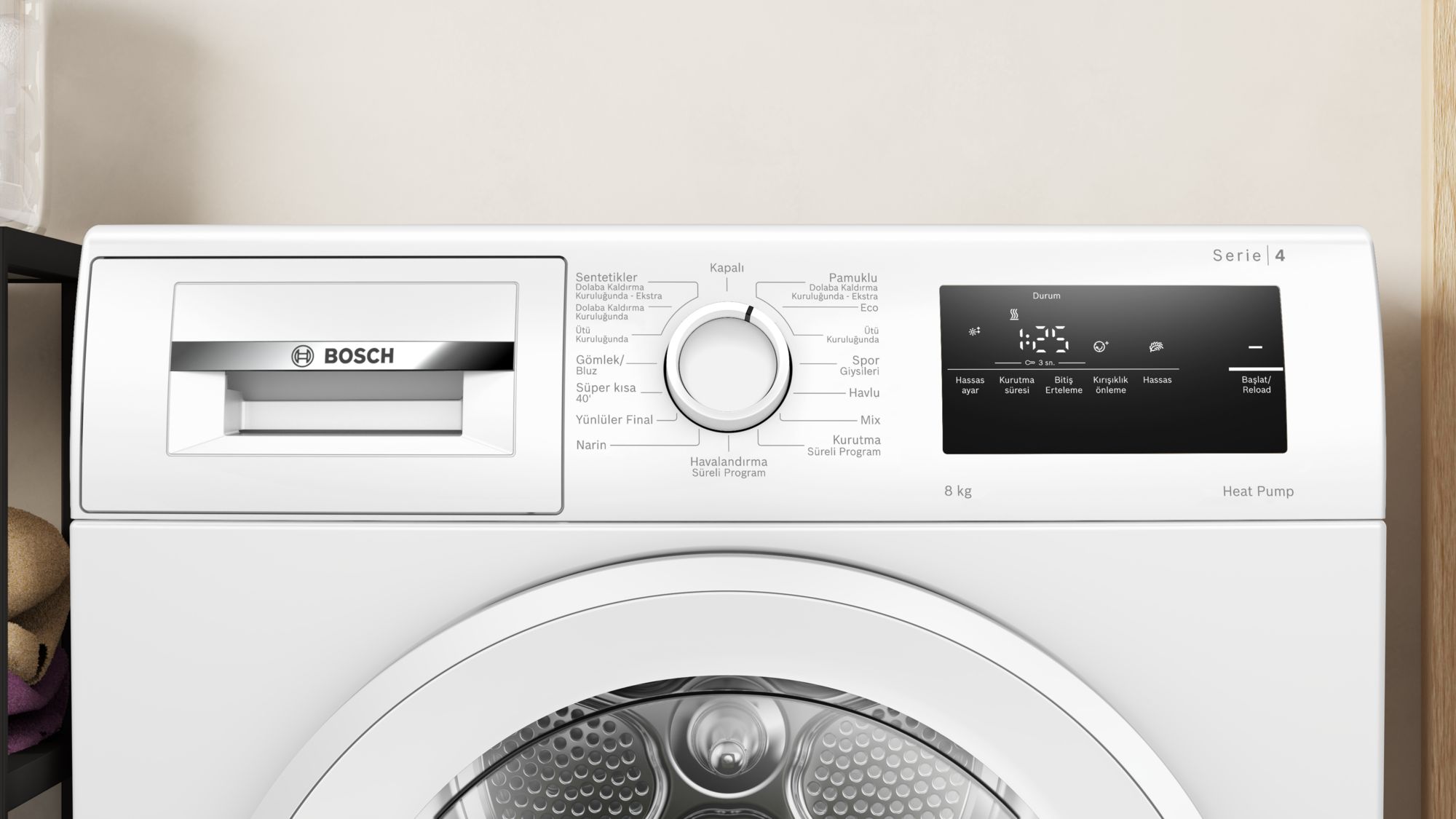 Bosch WTH22201TR 8 Kg A++ Isı Pompalı Kurutma Makinesi