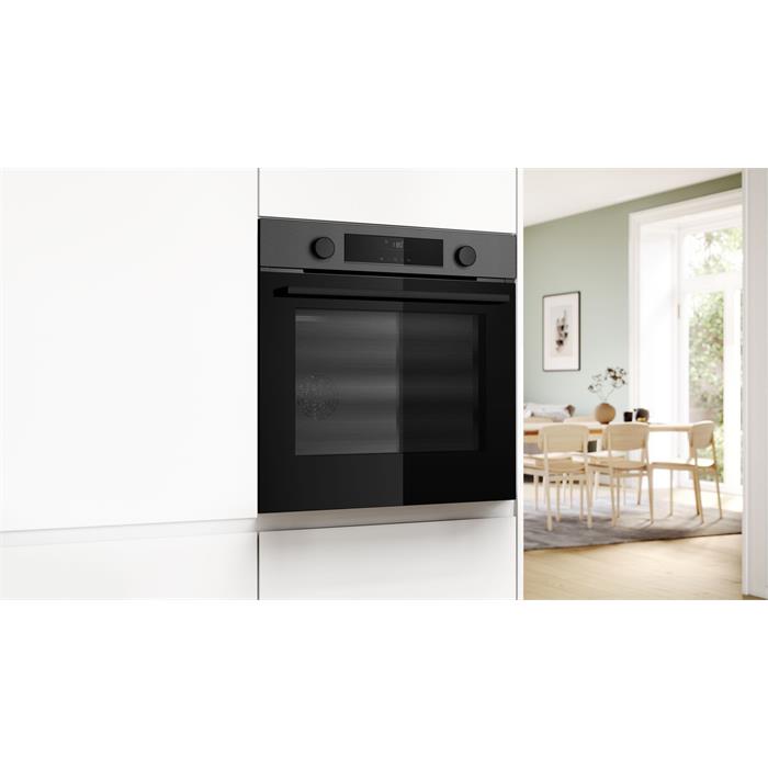 Bosch HUA736EG0T Buhar Destekli Ankastre Fırın Black Inox