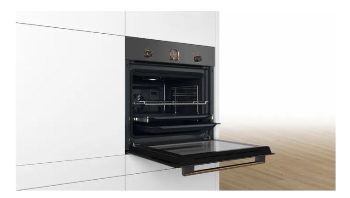 Bosch HBJN10YB2R NeoKlassik Siyah Ankastre Fırın