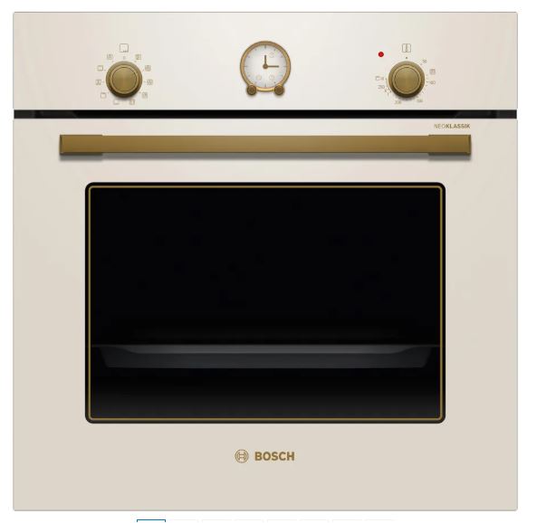 Bosch HBJN10YW0R NeoKlassik İnci Beyazı Ankastre Fırın