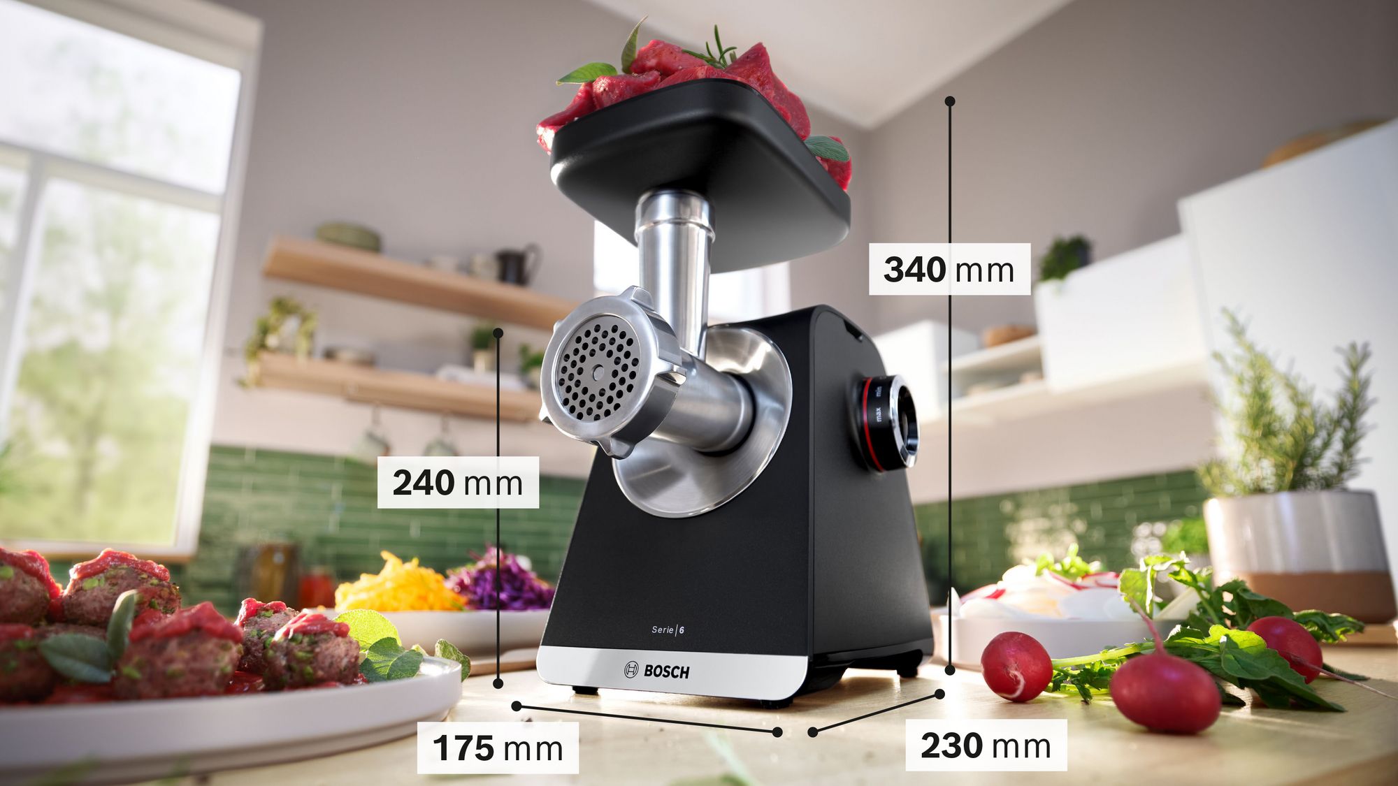 Bosch MFWS682B Kıyma Makinesi 2100 W