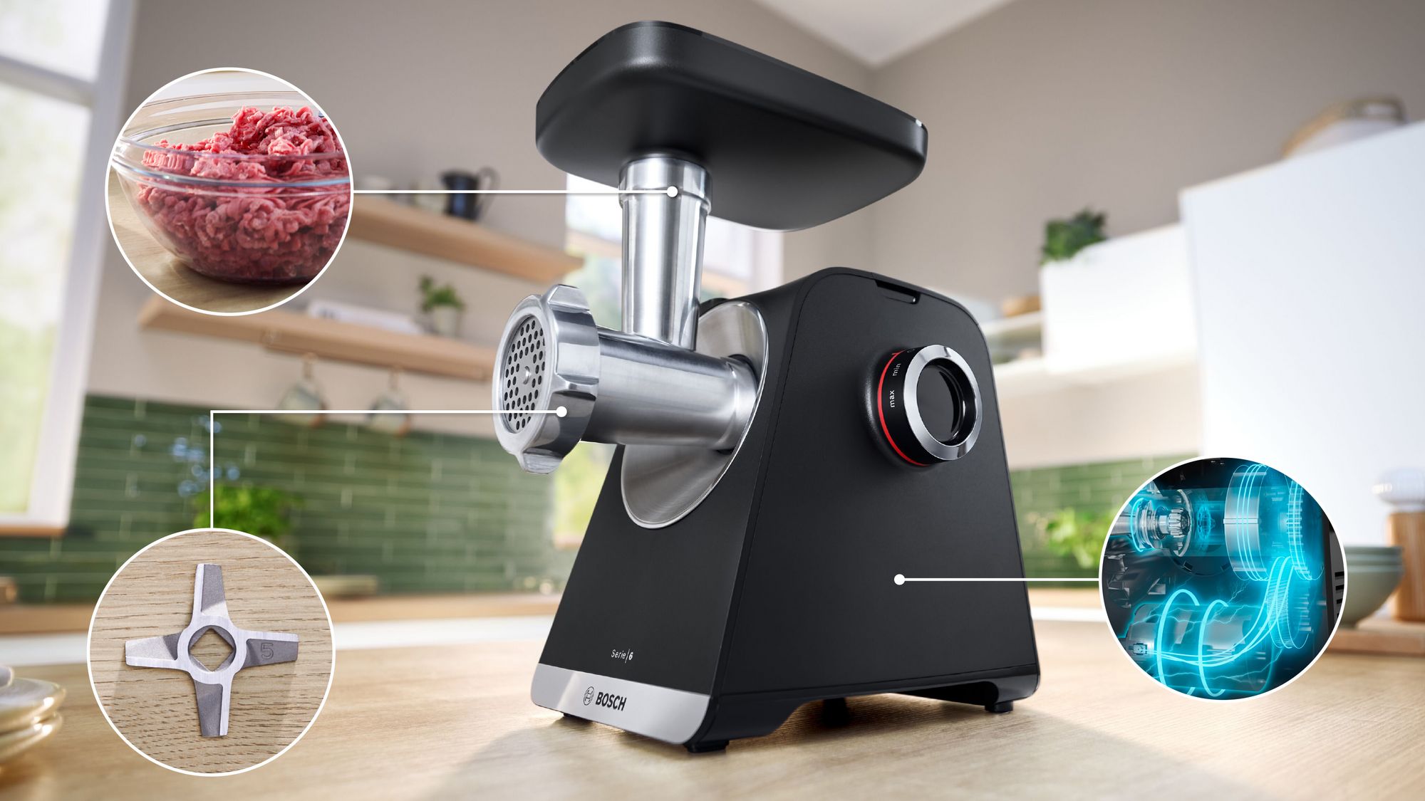 Bosch MFWS682B Kıyma Makinesi 2100 W