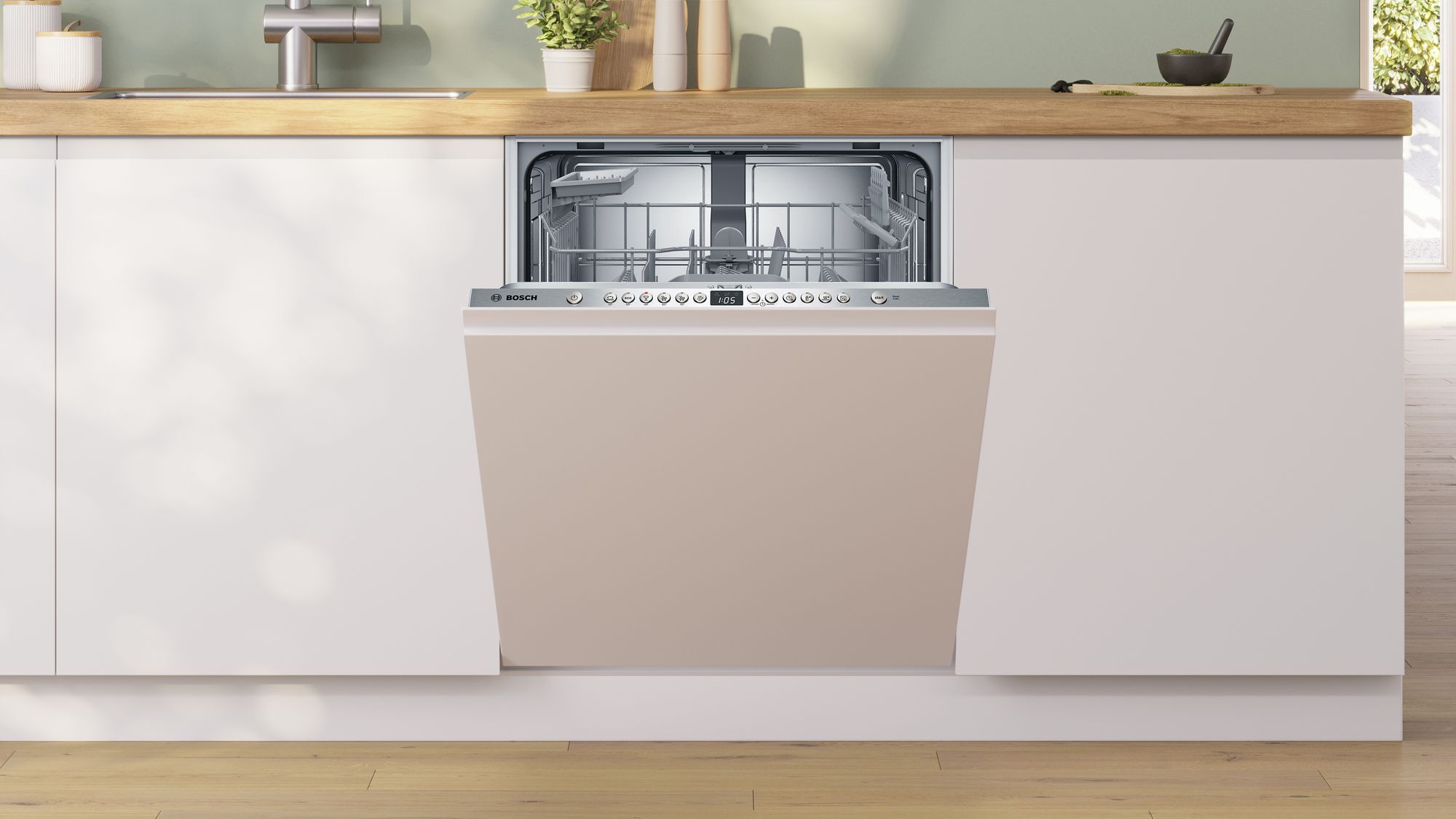 Bosch SMV26DX00T 6 Programlı Ankastre Bulaşık Makinesi