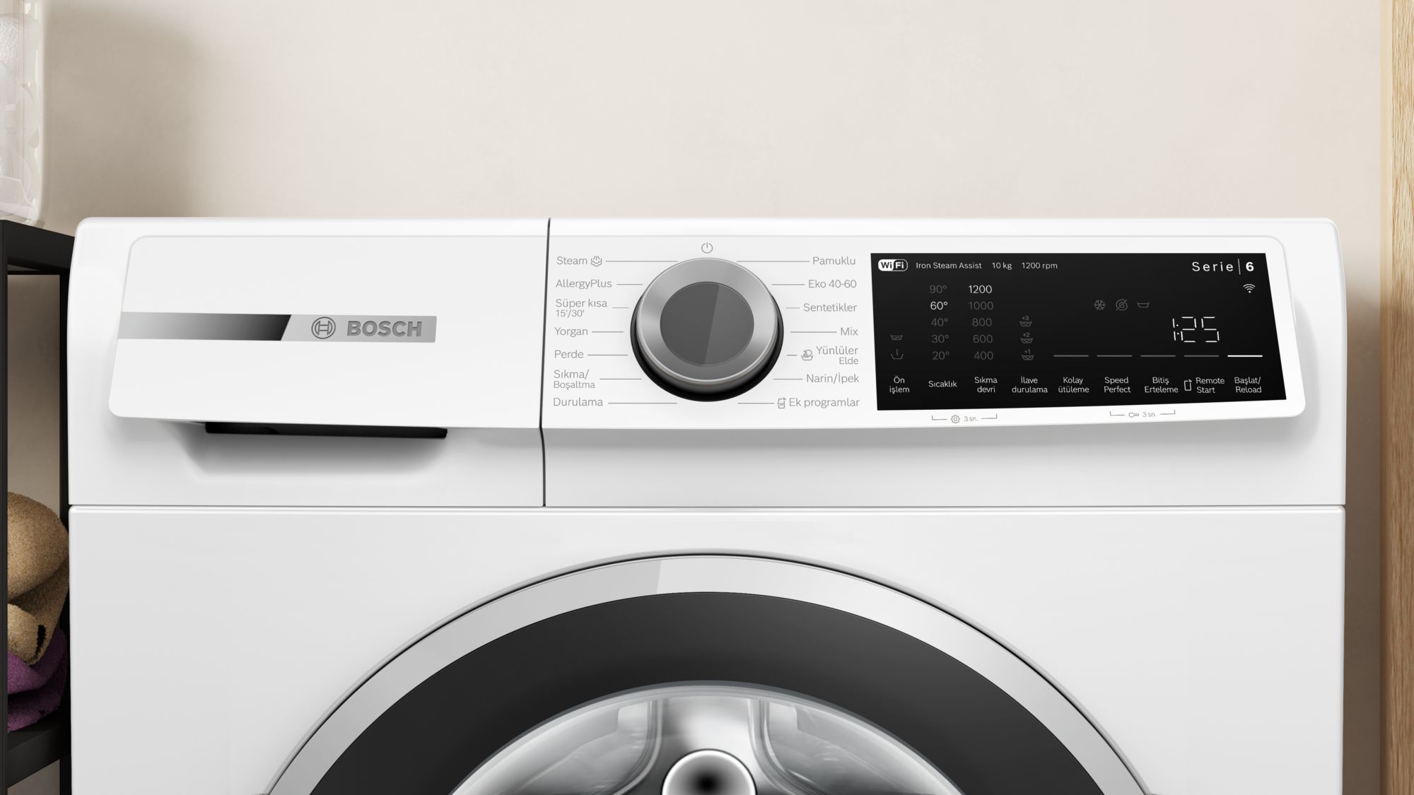Bosch WGK252Z0TR 10 Kg 1200 Devir Çamaşır Makinesi