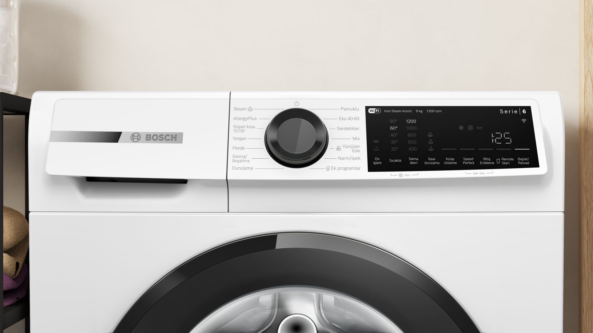 Bosch WGK242Z0TR Çamaşır Makinesi 9 kg 1200 Devir