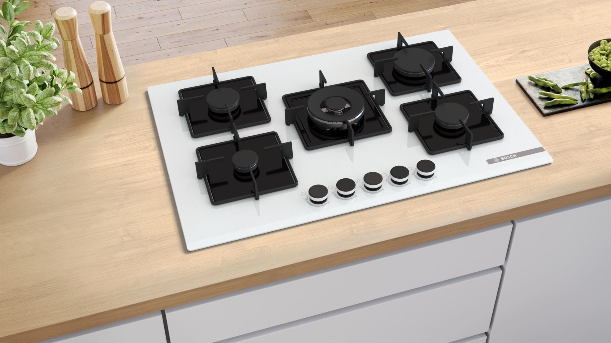 Bosch PNQ7B2P30O Wok Gözlü Ankastre Ocak