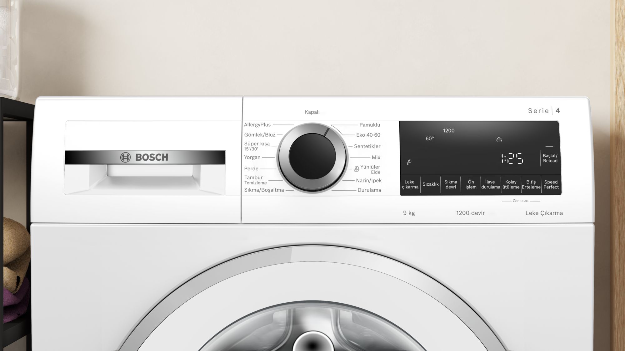 Bosch WGA242X3TR 9 Kg 1200 Devir Çamaşır Makinesi