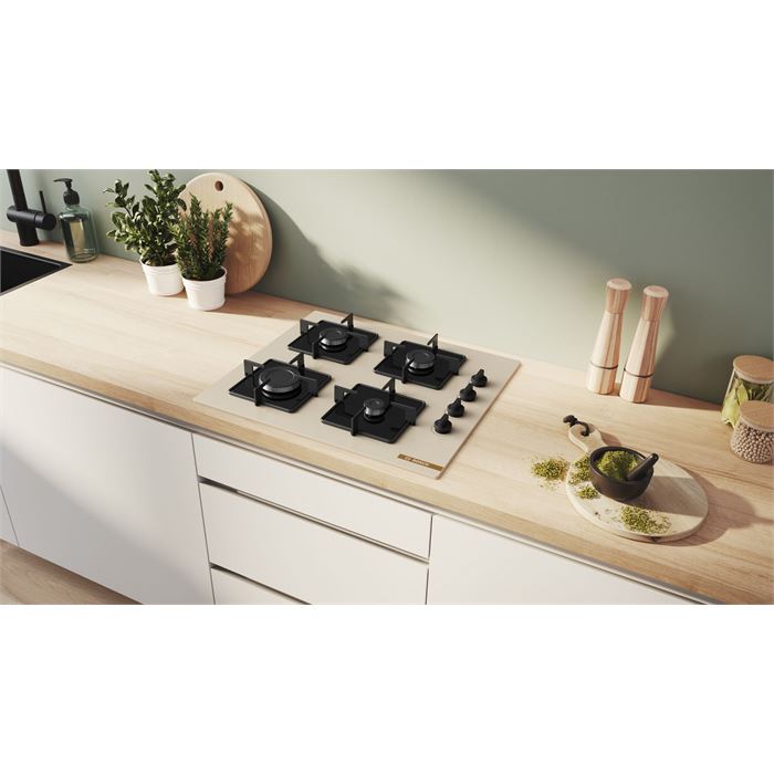 Bosch POP6C1O12O Beyaz Cam Ankastre Ocak