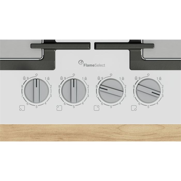Bosch PPP6A2I40O Ankastre Gazlı Cam Ocak 60 cm Beyaz